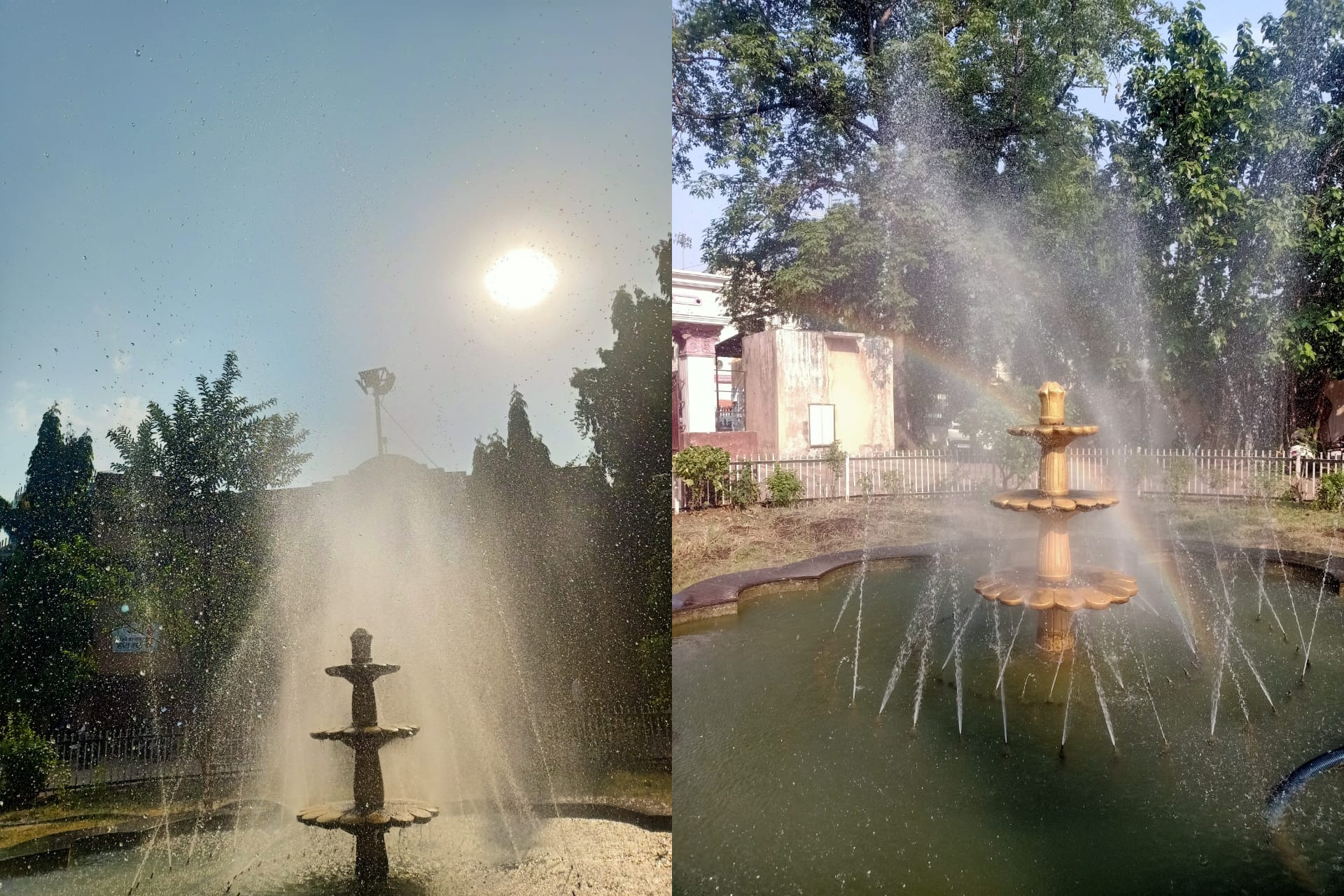 प्रेस क्लब का फव्वारा फिर से सुकून पहुंचाने लगा 