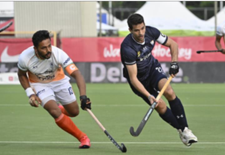 हरमनप्रीत की हैट्रिक से भारत ने अर्जेंटीना को 5-4 से हराया 