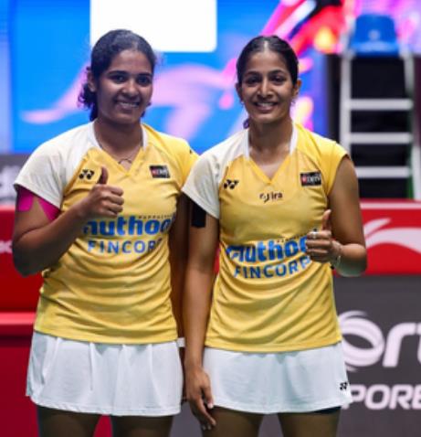 कोरियाई जोड़ी को अपसेट कर ट्रीसा-गायत्री पहली बार सुपर 750 सेमीफाइनल में 