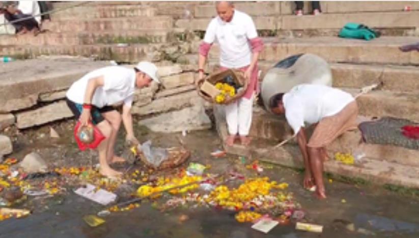 विश्व पर्यावरण दिवस पर गंगा नदी की सफाई और प्रदूषण मुक्त बनाने का संकल्प विश्व पर्यावरण दिवस पर गंगा नदी की सफाई और प्रदूषण मुक्त बनाने का संकल्प