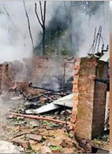 बंगाल में अवैध पटाखा फैक्टरी में विस्फोट बंगाल में अवैध पटाखा फैक्टरी में विस्फोट