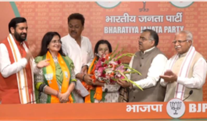 किरण और बेटी श्रुति चौधरी ने थामा बीजेपी का दामन, कांग्रेस पर लगाए कई गंभीर आरोप 
