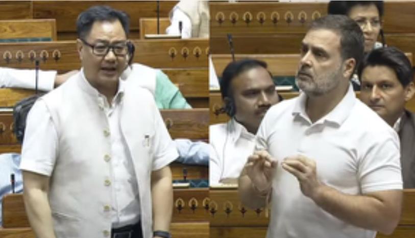 किरेन रिजिजू ने राहुल गांधी पर नेता विपक्ष के पद की गरिमा गिराने का लगाया आरोप, बिरला ने भी दी नसीहत किरेन रिजिजू ने राहुल गांधी पर नेता विपक्ष के पद की गरिमा गिराने का लगाया आरोप, बिरला ने भी दी नसीहत