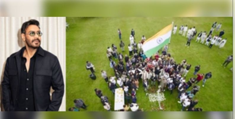 अभिनेता अजय देवगन ने 'सन ऑफ सरदार 2' की टीम के साथ लंदन में मनाया स्वतंत्रता दिवस 