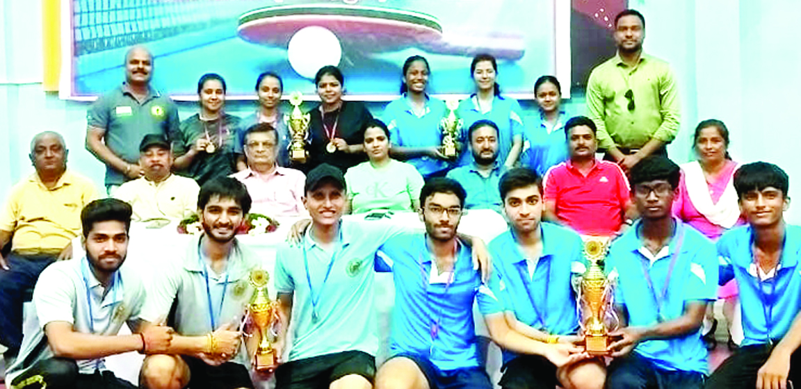 महिला-पुरूष रायपुर सेक्टर टेबल टेनिस स्पर्धा में पंद्रह महाविद्यालयों ने दिखाई जोरशोर प्रतिस्पर्धा