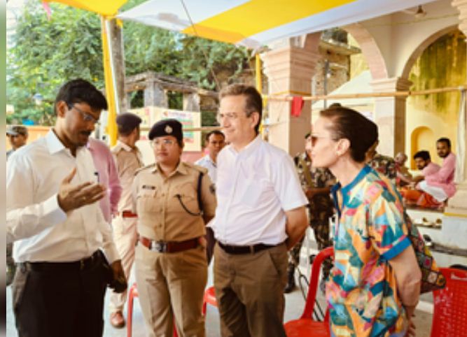 पितृपक्ष में 'मोक्ष स्थली' गया पहुंचे फ्रांस के राजदूत थिएरी मथौ