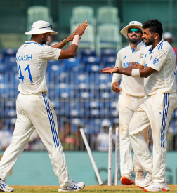 भारत और बांग्लादेश के बीच पहले क्रिकेट टेस्ट के चौथे दिन का स्कोर