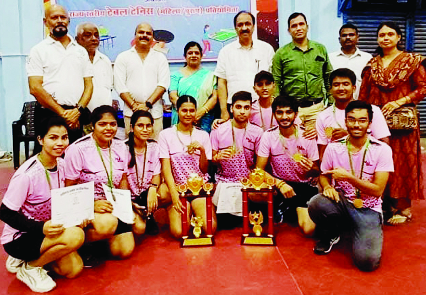 राज्य स्तर टेबल टेनिस स्पर्धा में रायपुर सेक्टर लडक़े और दुर्ग सेक्टर लड़कियां रहे विजेता राज्य स्तर टेबल टेनिस स्पर्धा में रायपुर सेक्टर लडक़े और दुर्ग सेक्टर लड़कियां रहे विजेता