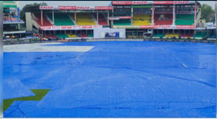 दूसरा टेस्ट: मैदान गीला होने के कारण तीसरे दिन का खेल विलंबित, निरीक्षण 12 बजे 