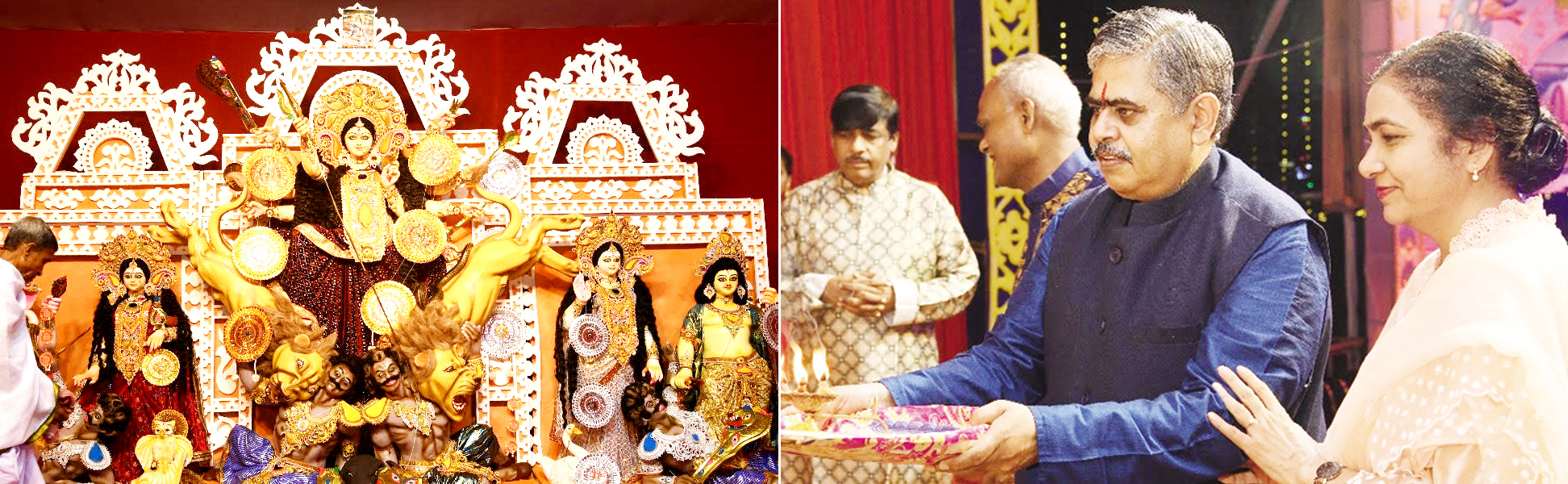 बालको सीईओ एवं निदेशक कुमार ने देवी आराधना करके उत्तरोत्तर प्रगति कामना की बालको सीईओ एवं निदेशक कुमार ने देवी आराधना करके उत्तरोत्तर प्रगति कामना की