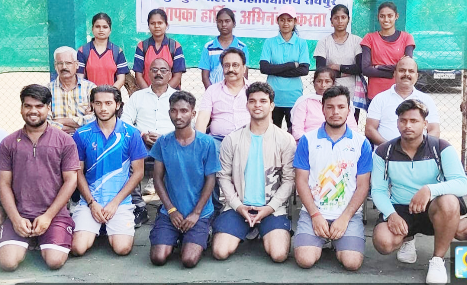 अंतर महाविद्यालय टेनिस चयन स्पर्धा में खिलाडिय़ों ने दिखाई जोरशोर भागीदारी
