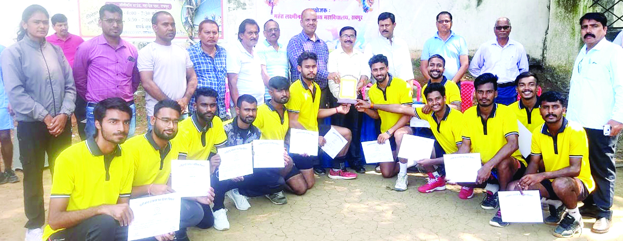 अंतर महा वॉलीबाल स्पर्धा विजेता बना विप्र  