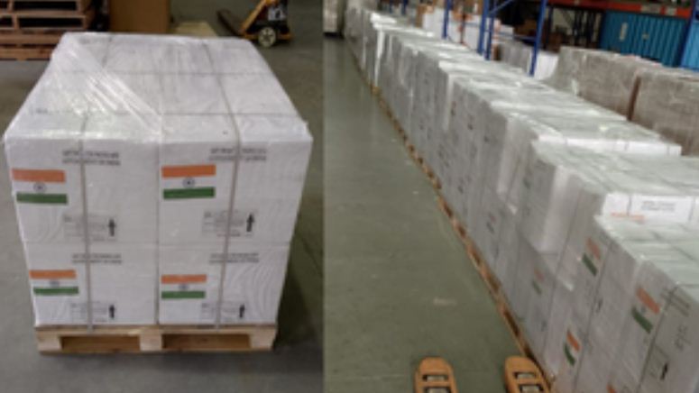 फिलिस्तीनियों के साथ भारत: दवाइयों, फूड आइटम की 30 टन की खेप भेजी 