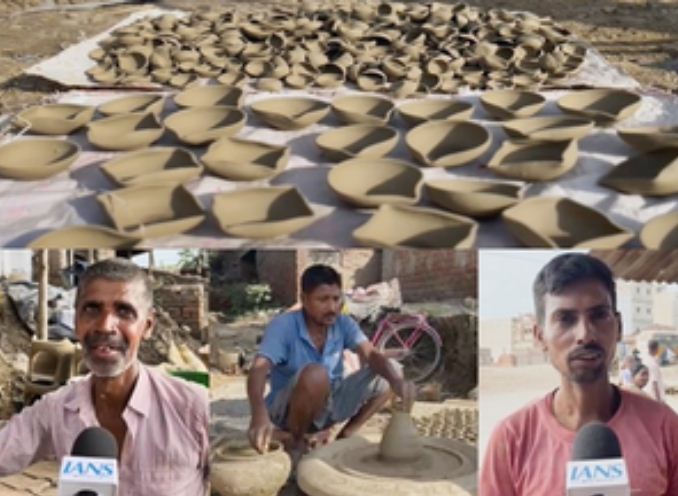 दीपावली पर चाइनीज सामानों के आगे हिचकोले खाती भारतीय स्थानीय कला