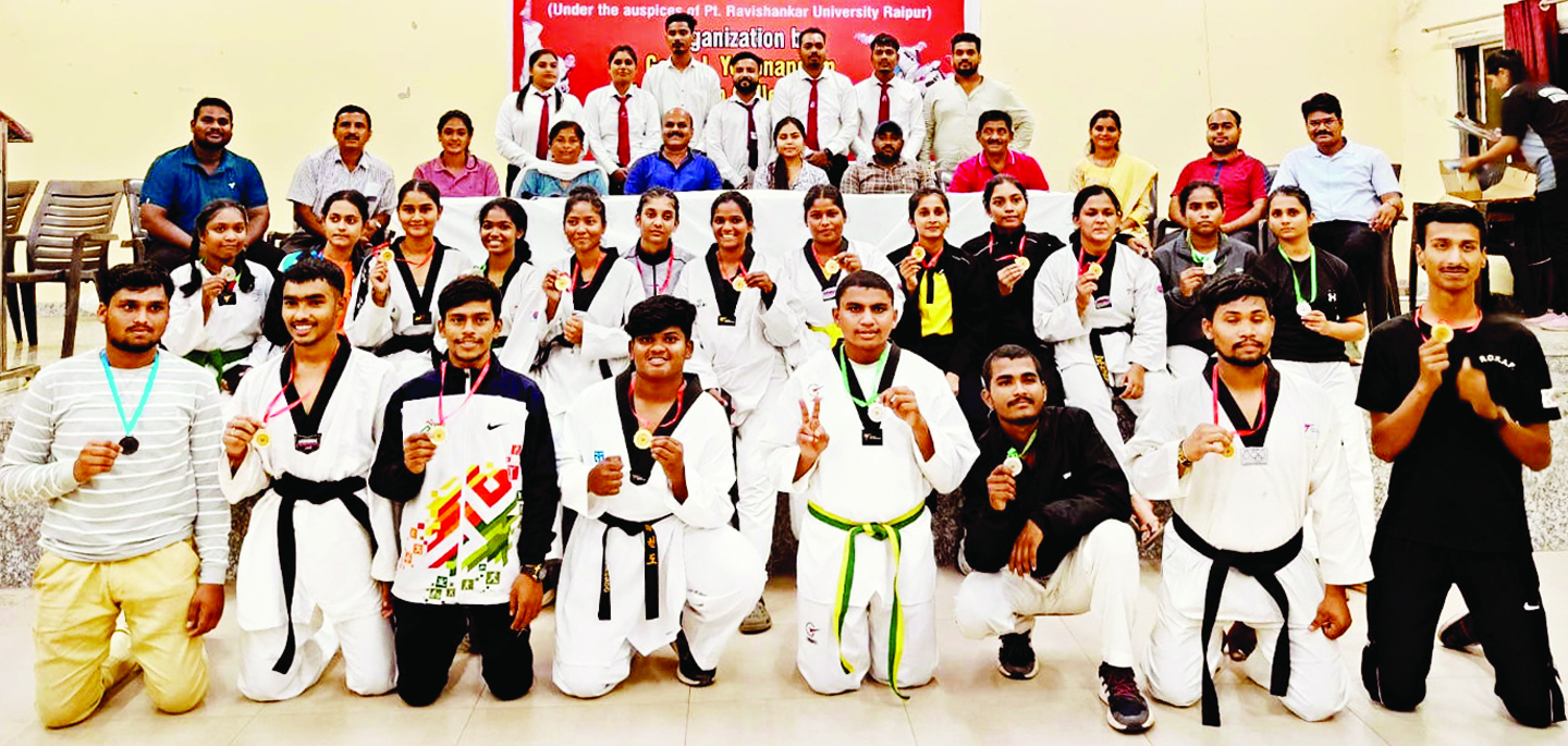 अंतर महावि ताइक्वांडो स्पर्धा में विद्यार्थियों की जोरशोर भागीदारी