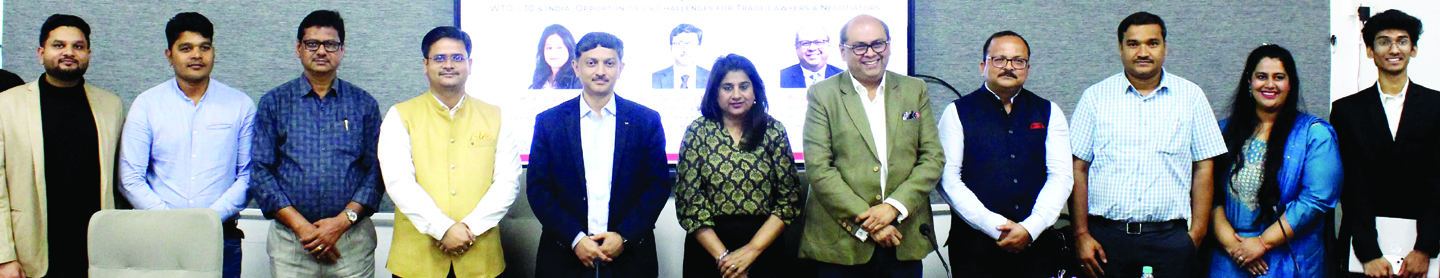 ट्रेड लॉयर्स और नेगोशिएटर्स के लिए अवसर और चुनौतियों पर एचएनएलयू में हुई संगोष्ठी