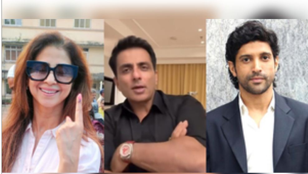 उर्मिला मातोंडकर, सोनू सूद और फरहान अख्तर ने किया मतदान , बोले -'यह हर नागरिक की जिम्मेदारी’ 
