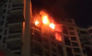 कल्याण में वर्टेक्स सोसायटी की 15वीं मंजिल पर लगी भीषण आग, कई लोगों के फंसे होने की आशंका