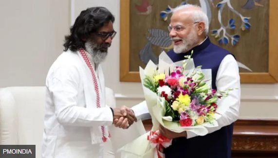 हेमंत सोरेन ने पीएम मोदी और गृह मंत्री अमित शाह से की मुलाक़ात