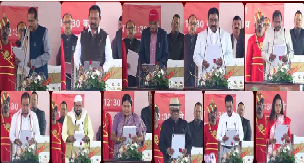 झारखंड में 11 विधायकों ने मंत्री पद की शपथ ली