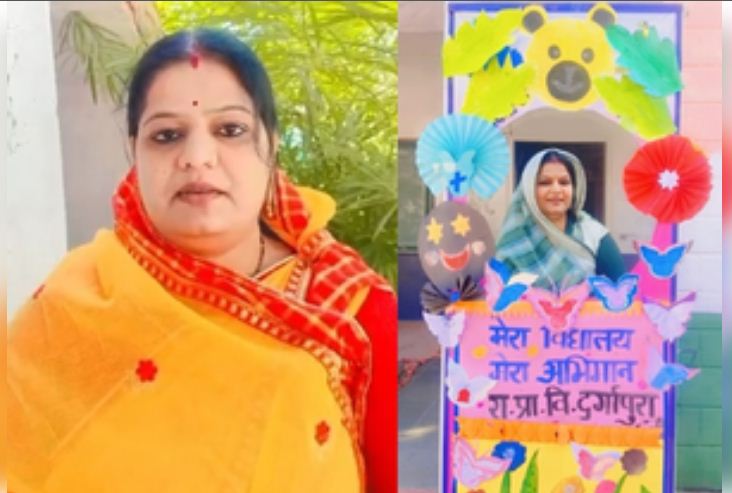 टोंक: राजकीय प्राथमिक विद्यालय में शिक्षिकाओं ने शून्य निवेश पर तैयार किया सेल्फी पॉइंट, खुश नजर आए छात्र 