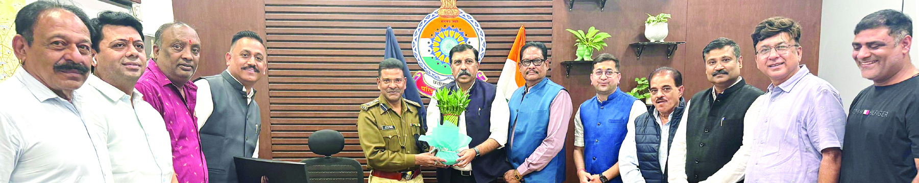 एसएसपी से मिले चेम्बर पदाधिकारी