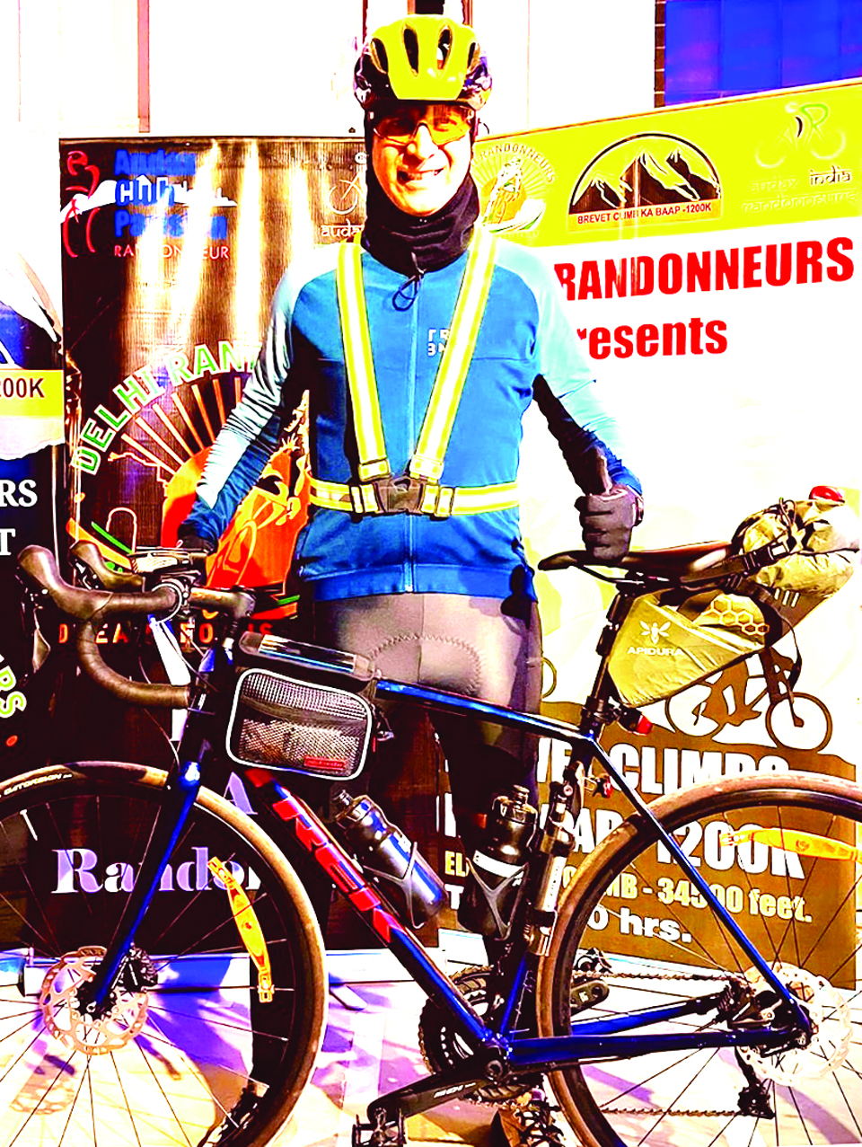 रायपुर के साइकिलिस्ट सुरेश दुआ ने 1200 किलोमीटर का सफर किया 93 घंटे में पूरा