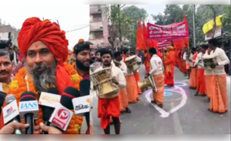 महाकुंभ में शान से निकली श्री पंचायत महानिर्वाणी अखाड़ा की पेशवाई 