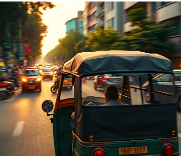 शराब के नशे में धुत चालक से बचने के लिए चलते ऑटोरिक्शा से कूदी महिला