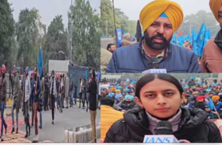 पंजाब रोडवेज के संविदा कर्मचारियों का विरोध प्रदर्शन, छात्र आए साथ 