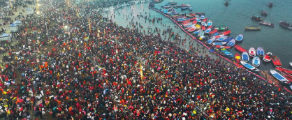 महाकुंभ: विदेशी श्रद्धालुओं ने भी किया ‘जय श्रीराम’ और ‘बम बम भोले’ का उद्धघोष