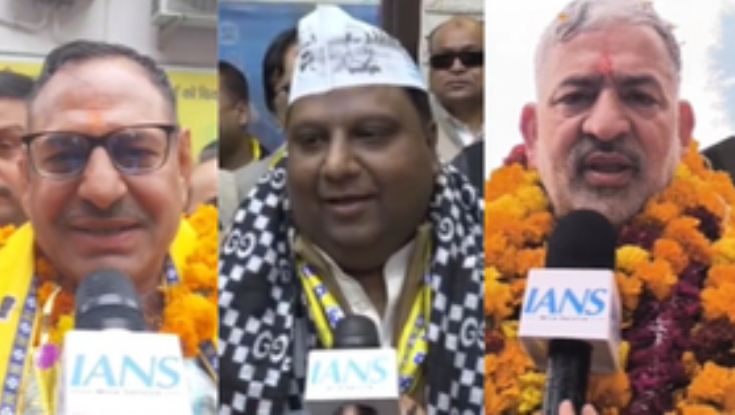 'आप' प्रत्याशियों ने निकाली नामांकन रैली, 'केजरीवाल मॉडल' के नाम पर मांगा वोट 