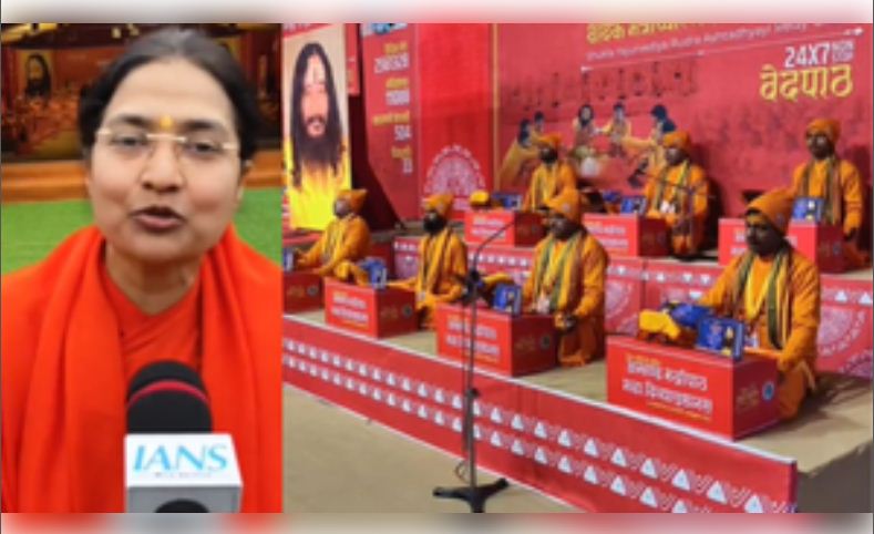 महाकुंभ 2025 : दिव्य ज्योति जागृति संस्थान के शिविर में 33 दिन तक लगातार अखंड रुद्री पाठ का जाप