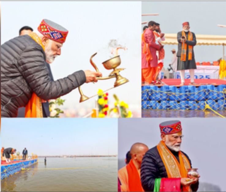 मां गंगा का आशीर्वाद पाकर असीम शांति और संतोष मिला: संगम में डुबकी के बाद प्रधानमंत्री ने कहा