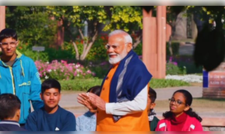 परीक्षा पे चर्चा : छात्र के सवाल पर पीएम मोदी का जवाब , बिहार का लड़का राजनीति की बात न करे हो ही नहीं सकता