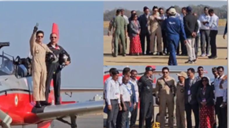 भाजपा सांसद तेजस्वी सूर्या ने एरो इंडिया 2025 में एचटीटी-40 पर भरी उड़ान, साझा किया अनुभव 