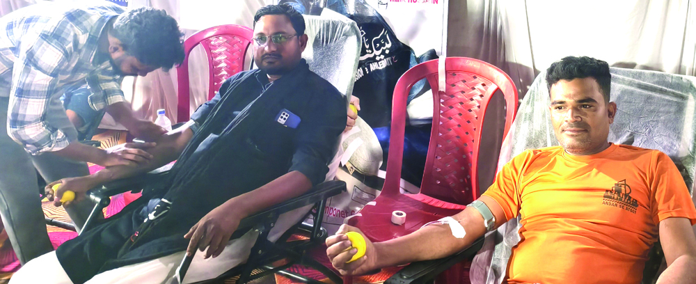 11 महिलाओं समेत कुल 80 लोगों ने किया रक्तदान-अली 11 महिलाओं समेत कुल 80 लोगों ने किया रक्तदान-अली