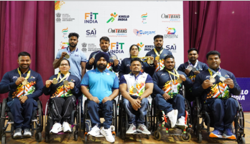 खेलो इंडिया पैरा गेम्स: साई गांधीनगर के पावरलिफ्टरों ने 10 पदक जीतकर दबदबा बनाया 