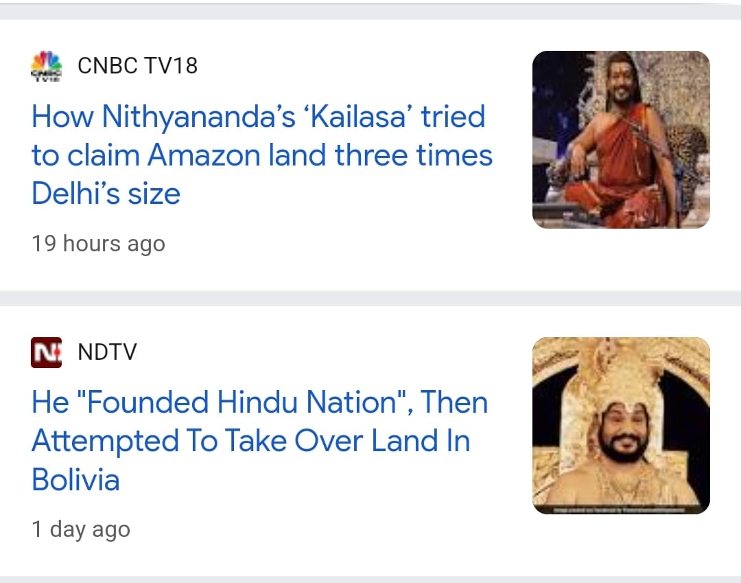 ‘छत्तीसगढ़’ का संपादकीय : ...आदिवासियों को धोखा देकर नित्यानंद के बनाए देश कैलासा की साजिश का हुआ भांडाफोड़ ‘छत्तीसगढ़’ का संपादकीय : ...आदिवासियों को धोखा देकर नित्यानंद के बनाए देश कैलासा की साजिश का हुआ भांडाफोड़