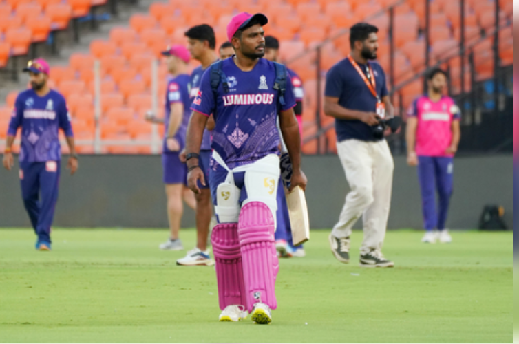 आईपीएल 2025 : आरआर के कप्तान संजू सैमसन पर लगा स्लो ओवर रेट के चलते 24 लाख रुपये का जुर्माना 