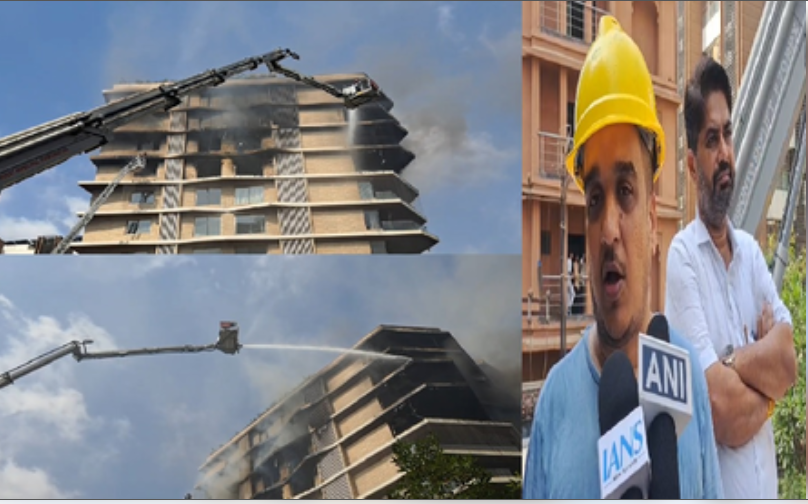 सूरत : हैपी एक्सलेंसिया सोसाइटी में भीषण आग, कोई बड़ा नुकसान नहीं