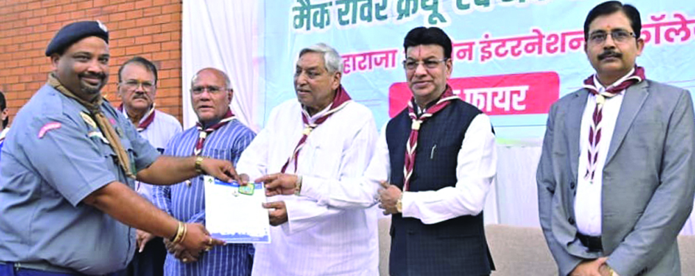 रोवर-रेंजर कैंप में भारतीय सांस्कृतिक धरोहर की झलक