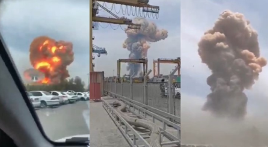 ईरान के प्रमुख बंदरगाह में भीषण विस्फोट, 25 की मौत, 800 घायल 