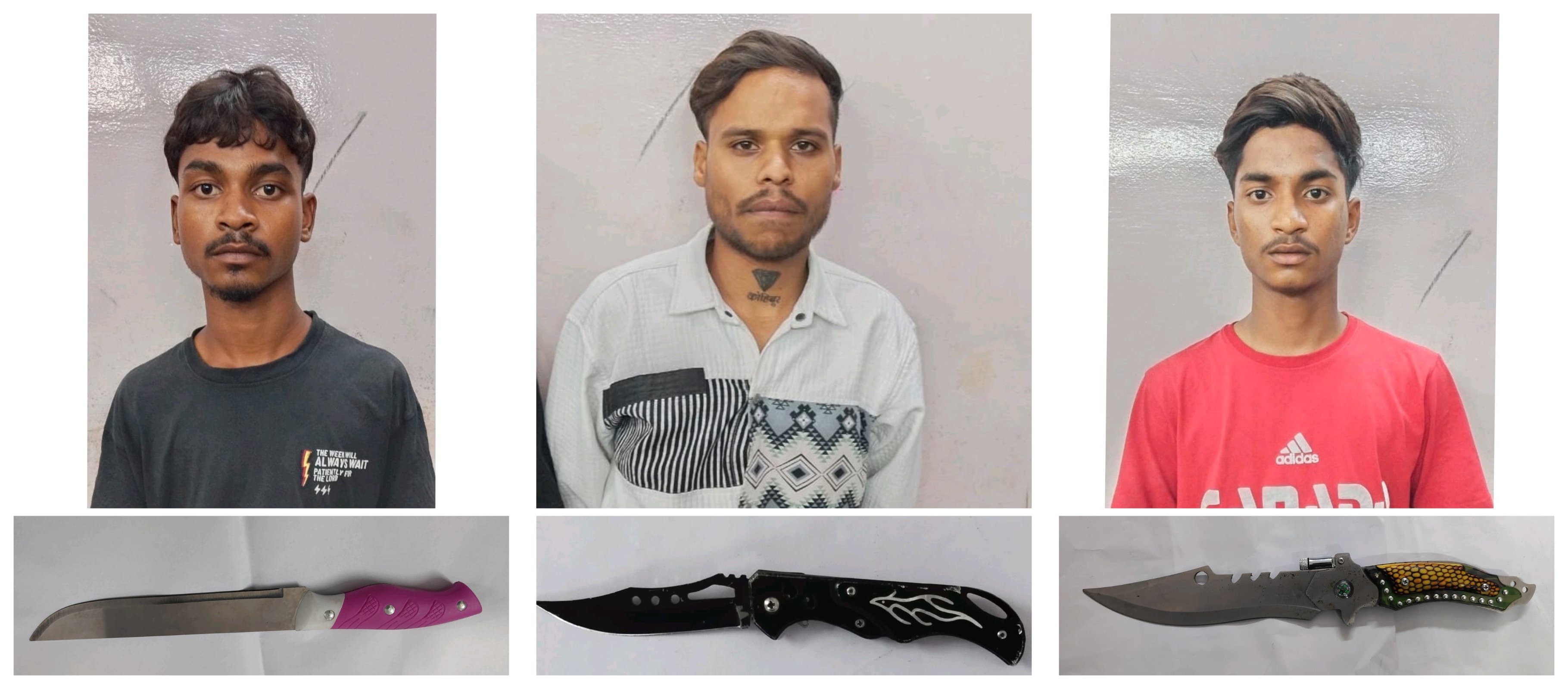 पंडरी, उरला गुढियारी के तीन चाकूबाज खमतराई में पकड़ाए