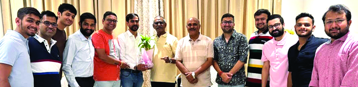 छग अग्रवाल सभा के पुन: निर्विरोध अध्यक्ष विजय को माहेश्वरी युवा मंडल ने दी बधाई