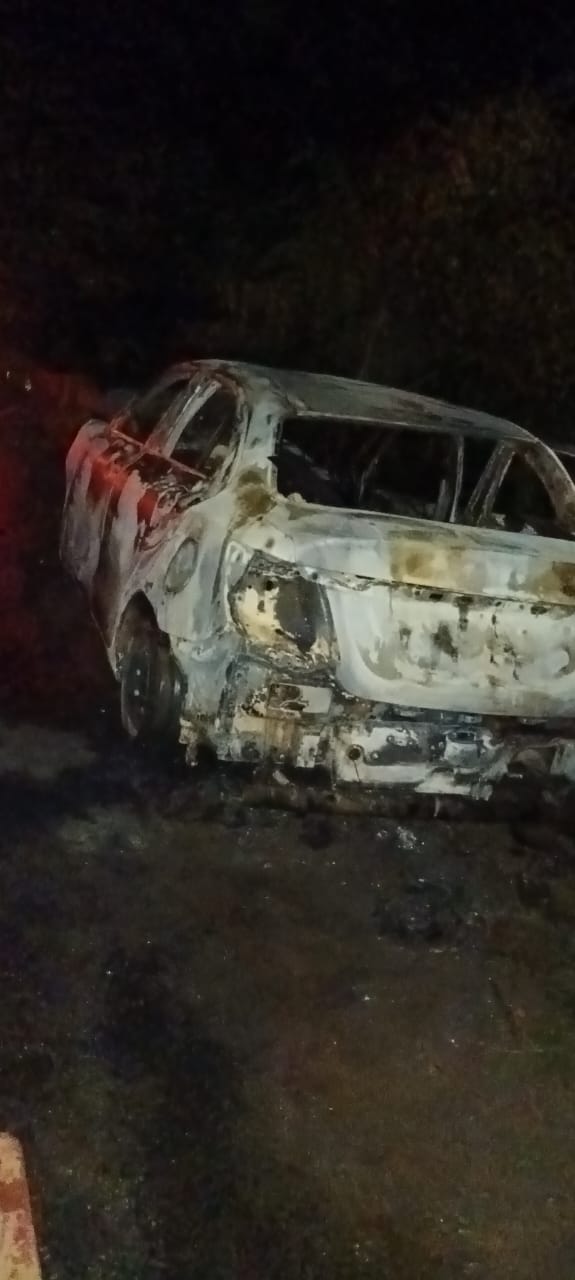 पुल से टकरा कर कार में आग, चार की जलकर मौत 