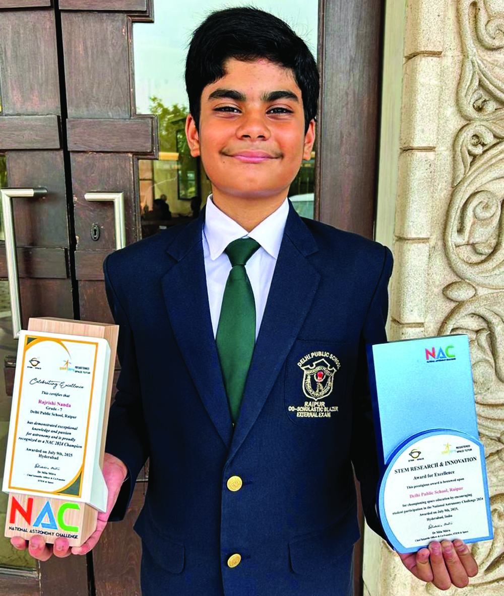 प्रतिष्ठित एनएसी 2024 में डीपीएस के राजऋषि को 100 प्रतिशत अंक प्रतिष्ठित एनएसी 2024 में डीपीएस के राजऋषि को 100 प्रतिशत अंक