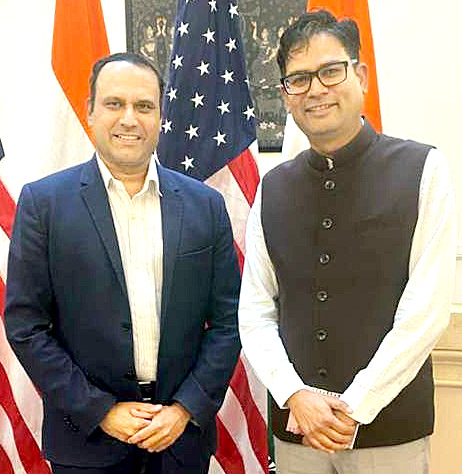 भारतीय वाणिज्य दूतावास न्यूयॉर्क में आनंद ने किया छत्तीसगढ़ के वित्तमंत्री का स्वागत
