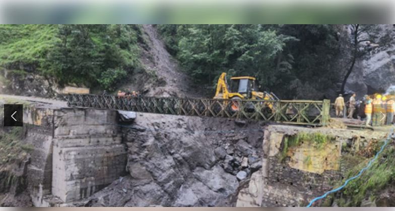 उत्तरकाशी आपदा : बीआरओ, सेना ने धराली में बेली ब्रिज का निर्माण पूरा किया 