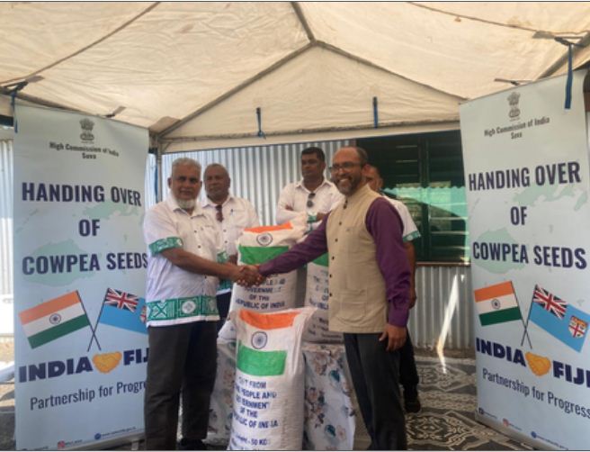 भारत की फिजी को कृषि मदद, लोबिया के 5 टन बीज सौंपे 